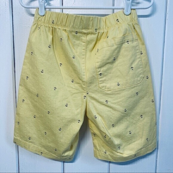 NWT, Old Navy Juniors Shorts with pockets, Size 14/16 Yellow w/Anchor Prints* - Picture 2 of 7